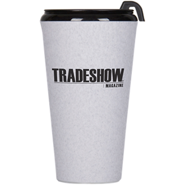 16-ounce drinking glass with double-wall insulation and lid.... from ASI 57653 Gold Bond