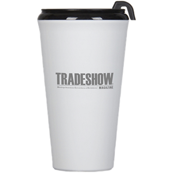 16-ounce drinking glass with double-wall insulation and lid.... from ASI 57653 Gold Bond