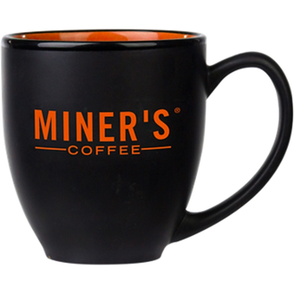 14 ounce ceramic coffee mug with a classic contoured design, handle... from ASI 57653 Gold Bond