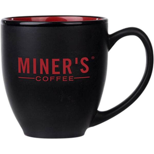 14 ounce ceramic coffee mug with a classic contoured design, handle... from ASI 57653 Gold Bond