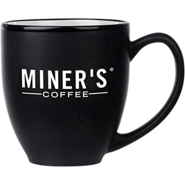 14 ounce ceramic coffee mug with a classic contoured design, handle... from ASI 57653 Gold Bond