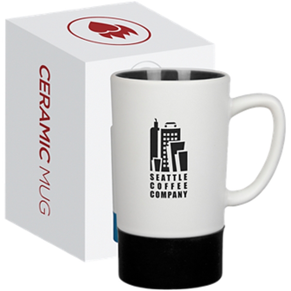 16 ounce ceramic mug with silicone band at the base.... from ASI 57653 Gold Bond