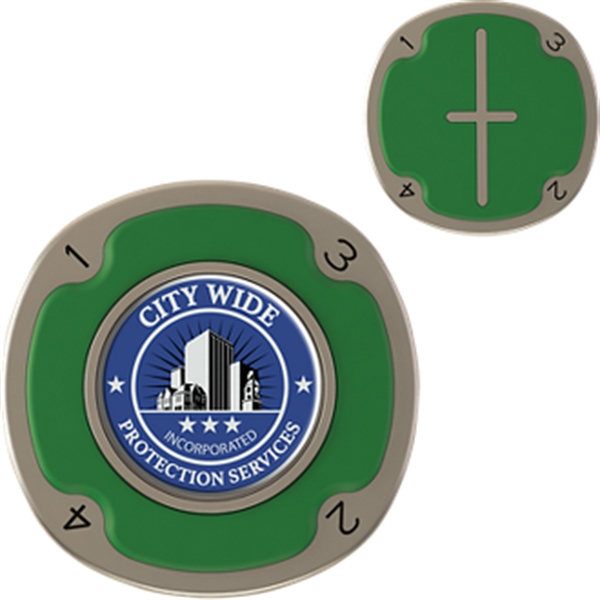 Ball marker with an assortment of colors.... from ASI 57653 Gold Bond