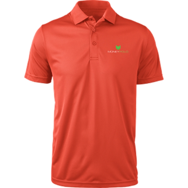 Men's polo with pill and snag resistance, UPF25+ protection, and 3-button... from ASI 57653 Gold Bond