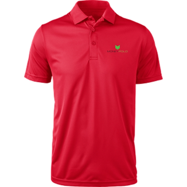 Men's polo with pill and snag resistance, UPF25+ protection, and 3-button... from ASI 57653 Gold Bond