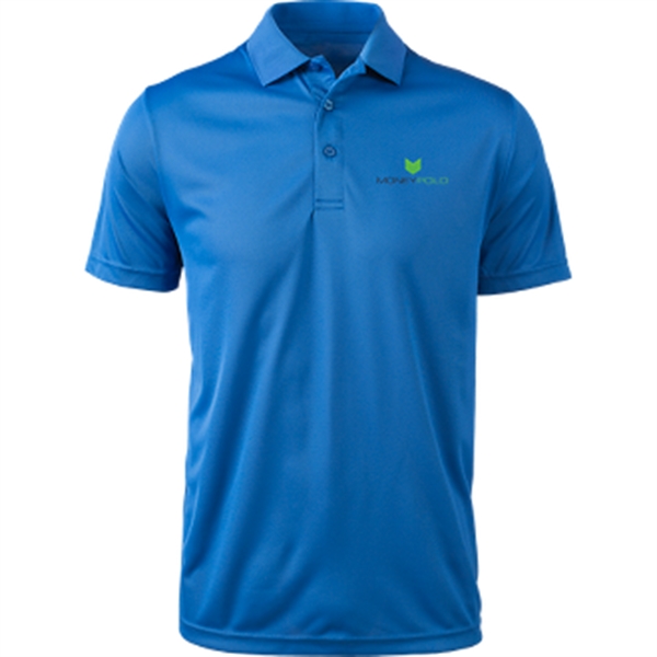 Men's polo with pill and snag resistance, UPF25+ protection, and 3-button... from ASI 57653 Gold Bond