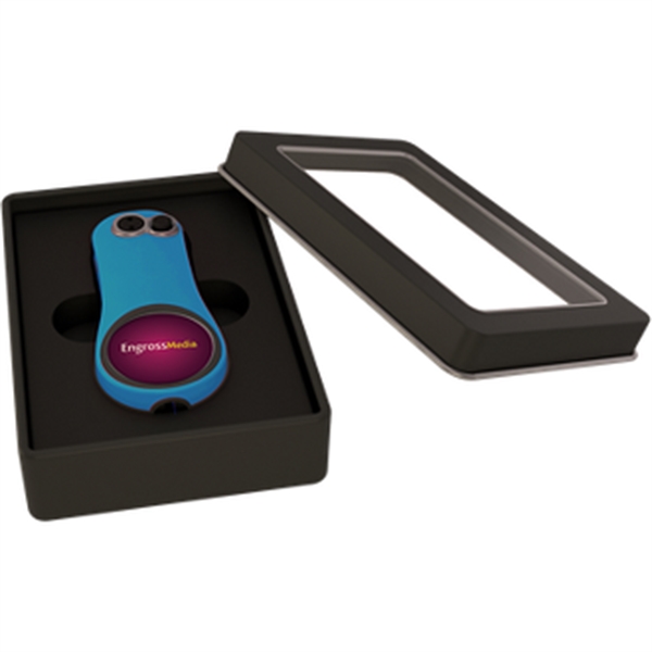 Divot tool with handles, gift box, pencil sharpener, and ball marker.... from ASI 57653 Gold Bond