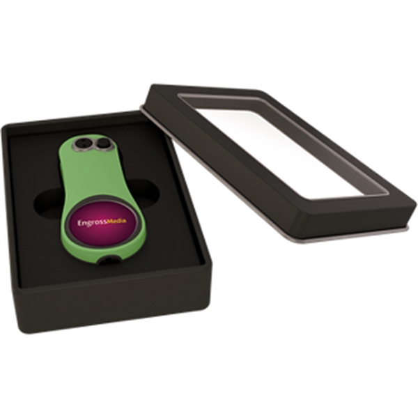 Divot tool with handles, gift box, pencil sharpener, and ball marker.... from ASI 57653 Gold Bond