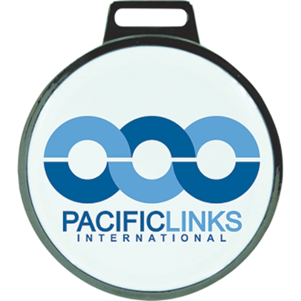 Bag tag with a strap.... from ASI 57653 Gold Bond