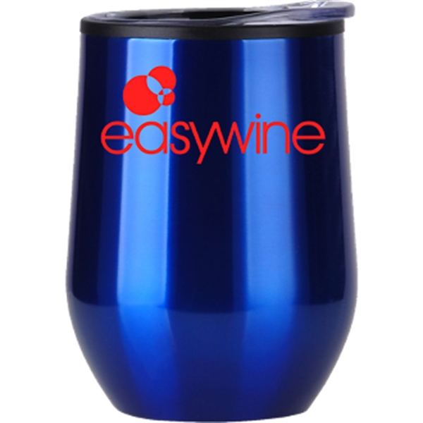 12-ounce wine tumbler with a plastic liner, lid, and pad.... from ASI 57653 Gold Bond