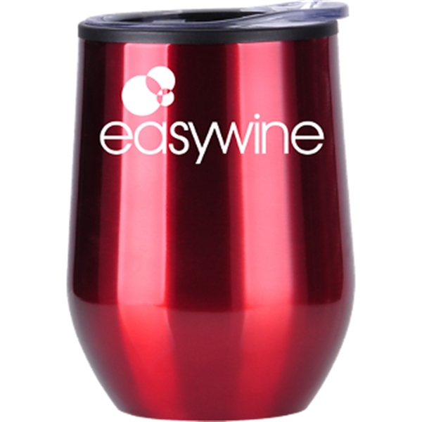 12-ounce wine tumbler with a plastic liner, lid, and pad.... from ASI 57653 Gold Bond