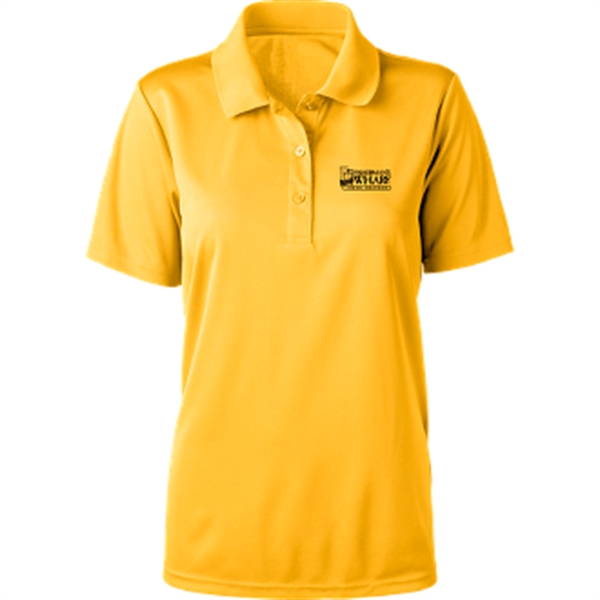 Women's polo with pill and snag resistance, UPF25+ protection, and short... from ASI 57653 Gold Bond