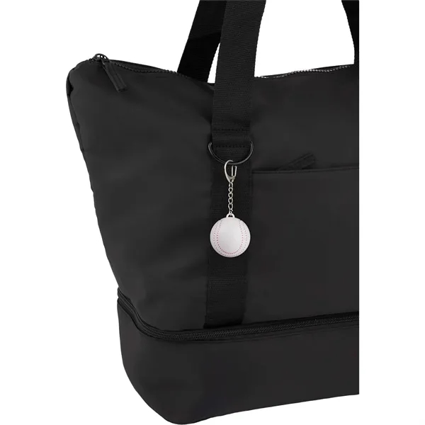 Recycled Baseball SPF15 Lip Balm Keychain... from ASI 66887 PCNA / Bullet