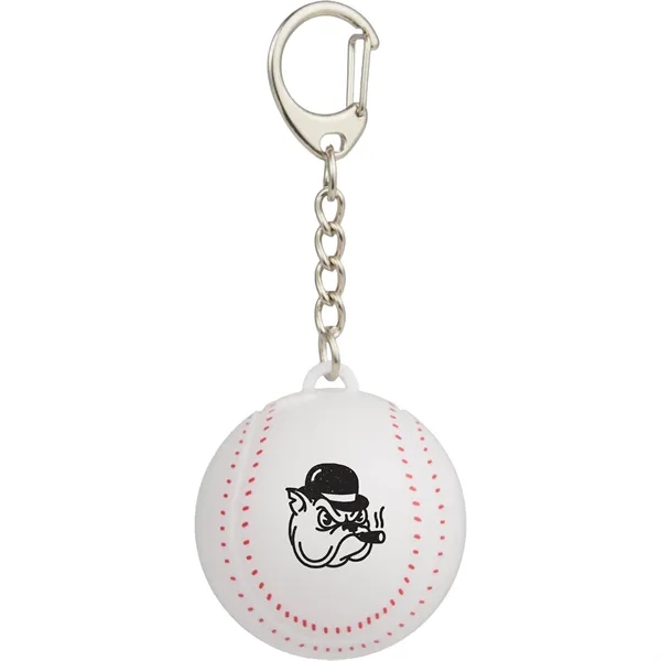 Recycled Baseball SPF15 Lip Balm Keychain... from ASI 66887 PCNA / Bullet