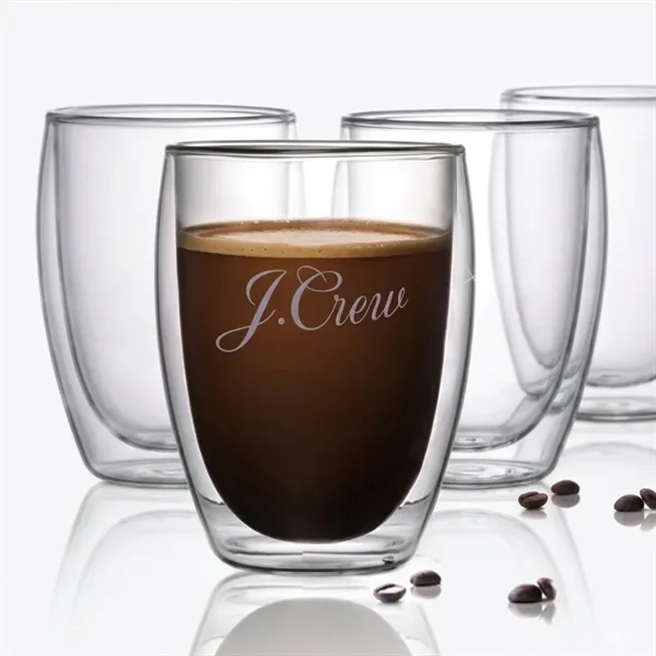 10 oz double wall glass Clarity tumbler keep hot drinks warmer... from ASI 31518 ADNART