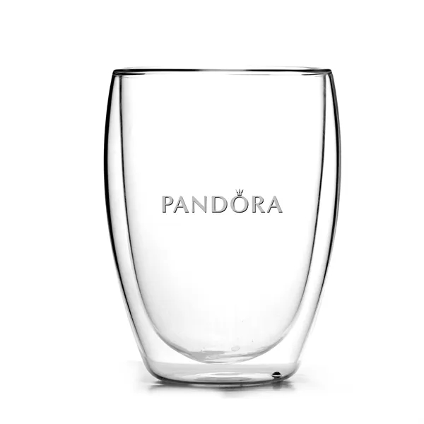 10 oz double wall glass Clarity tumbler keep hot drinks warmer... from ASI 31518 ADNART