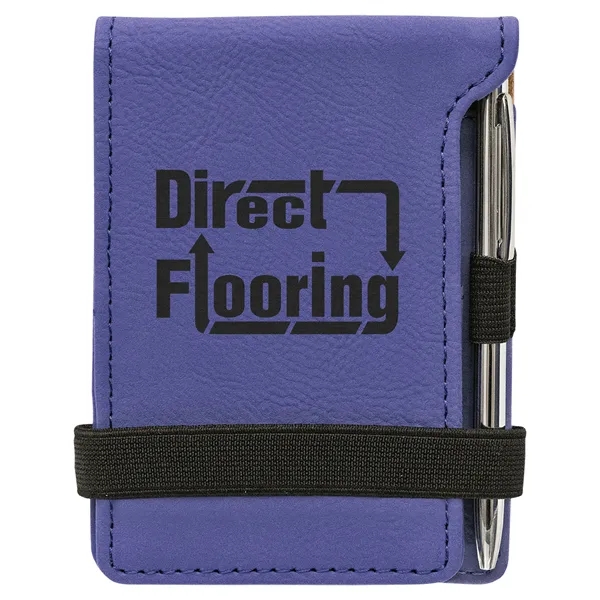 3 1/4" x 4 3/4" notepad made of purple leatherette with... from ASI 74601 Calico