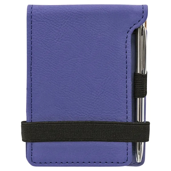 3 1/4" x 4 3/4" notepad made of purple leatherette with... from ASI 74601 Calico