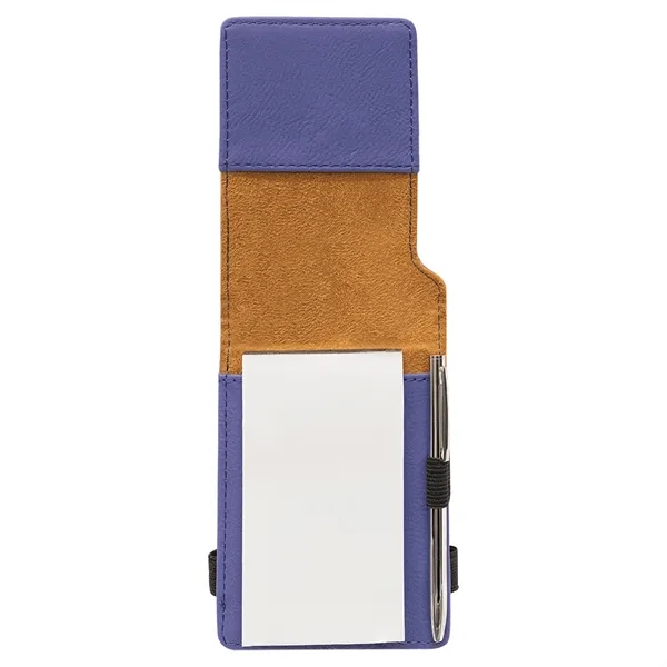 3 1/4" x 4 3/4" notepad made of purple leatherette with... from ASI 74601 Calico