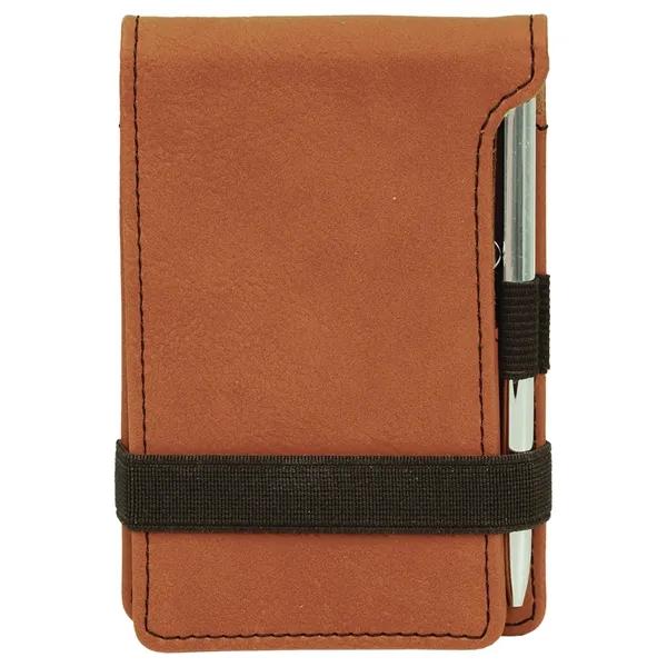 3 1/4" x 4 3/4" notepad made of rawhide leatherette with... from ASI 74601 Calico