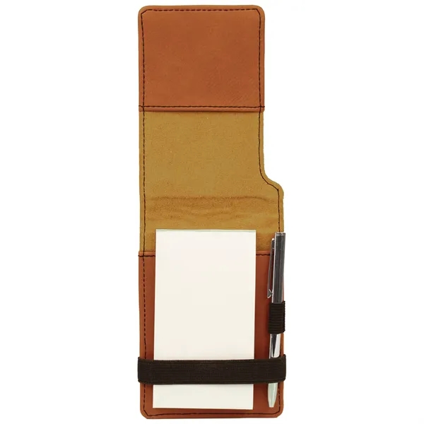 3 1/4" x 4 3/4" notepad made of rawhide leatherette with... from ASI 74601 Calico