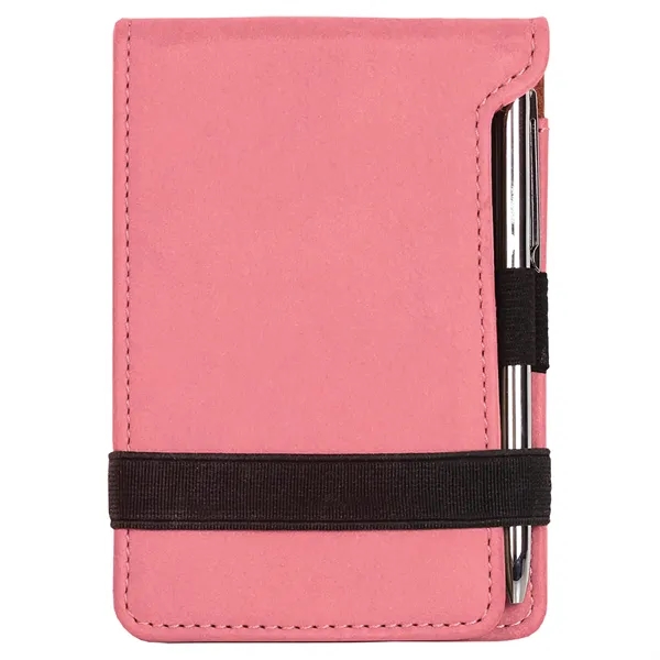 3 1/4" x 4 3/4" notepad made of pink leatherette with... from ASI 74601 Calico