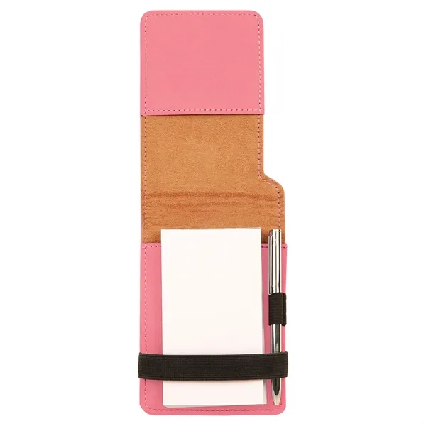 3 1/4" x 4 3/4" notepad made of pink leatherette with... from ASI 74601 Calico
