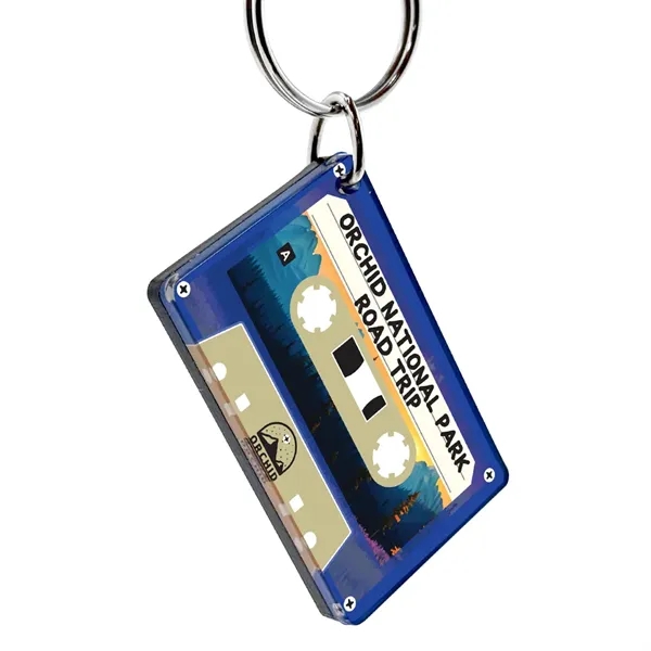 Replica Cassette Tape Acrylic Key Tag... from ASI 72521 Morris Magnets / Laser Cuts