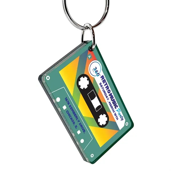 Replica Cassette Tape Acrylic Key Tag... from ASI 72521 Morris Magnets / Laser Cuts