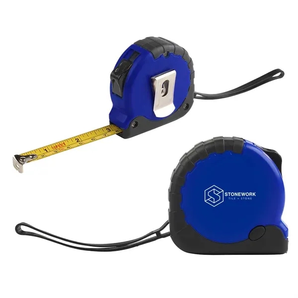 10-foot tape measure with rubber grip handle, rubber carry strap, metal... from ASI 63549 Jornik Manufacturing Corp
