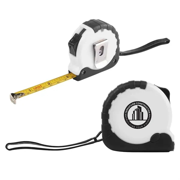 10-foot tape measure with rubber grip handle, rubber carry strap, metal... from ASI 63549 Jornik Manufacturing Corp