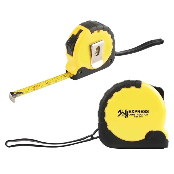 10-foot tape measure with rubber grip handle, rubber carry strap, metal... from ASI 63549 Jornik Manufacturing Corp