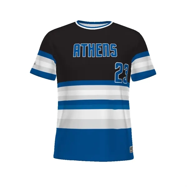 This Sublimated Turbo Baseball Crew Neck Jersey is made from 100%... from ASI 37461 Augusta Sportswear