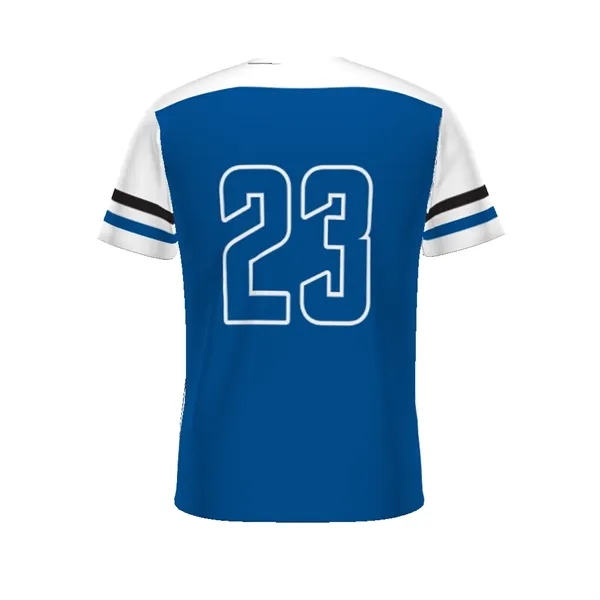 This Sublimated Turbo Baseball Crew Neck Jersey is made from 100%... from ASI 37461 Augusta Sportswear