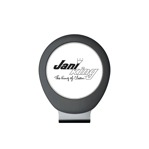 Golf hat clip with 1" removable ball marker and poly dome... from ASI 52263 EMT