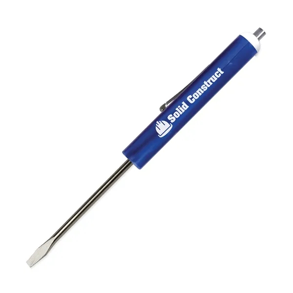 0.50"H x 5.69"W standard flat blade screwdriver with a magnet top... from ASI 54040 Fey Promo / Mi Line by Fey