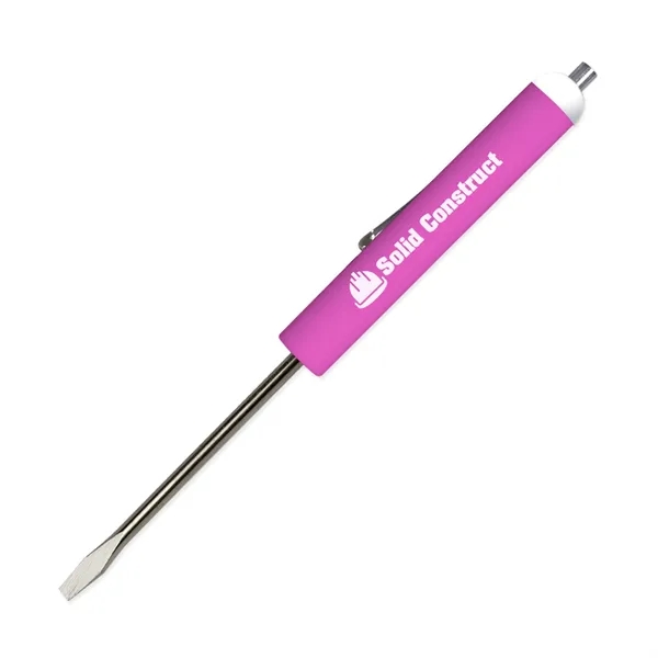 0.50"H x 5.69"W standard flat blade screwdriver with a magnet top... from ASI 54040 Fey Promo / Mi Line by Fey