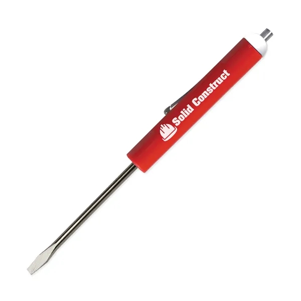 0.50"H x 5.69"W standard flat blade screwdriver with a magnet top... from ASI 54040 Fey Promo / Mi Line by Fey