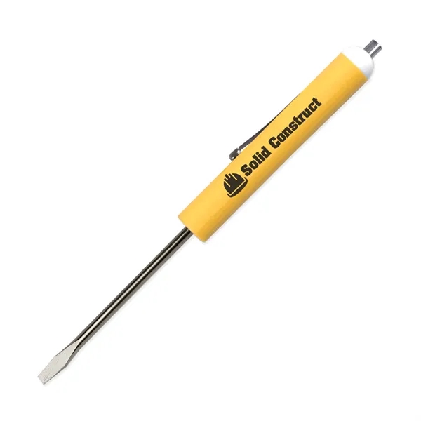 0.50"H x 5.69"W standard flat blade screwdriver with a magnet top... from ASI 54040 Fey Promo / Mi Line by Fey