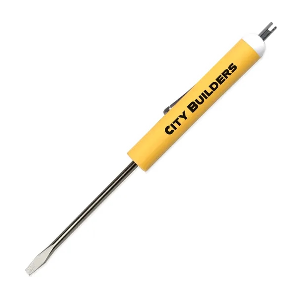 0.50"H x 5.88"W standard flat blade screwdriver with a valve stem... from ASI 54040 Fey Promo / Mi Line by Fey