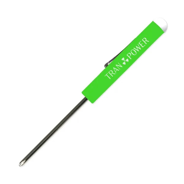 0.50"H x 5.50"W #0 Phillips head screwdriver with a button top... from ASI 54040 Fey Promo / Mi Line by Fey