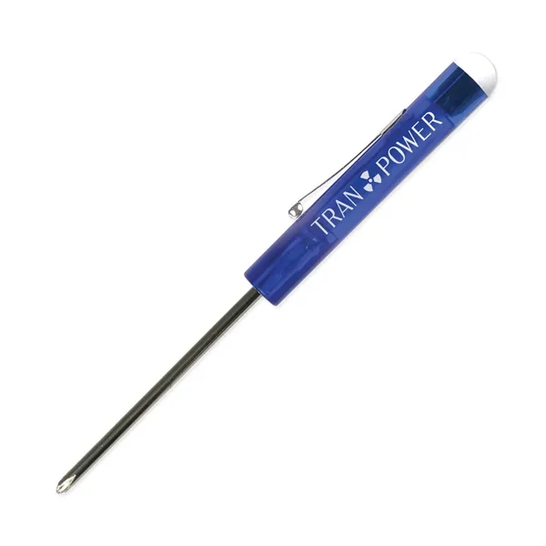 0.50"H x 5.50"W #0 Phillips head screwdriver with a button top... from ASI 54040 Fey Promo / Mi Line by Fey