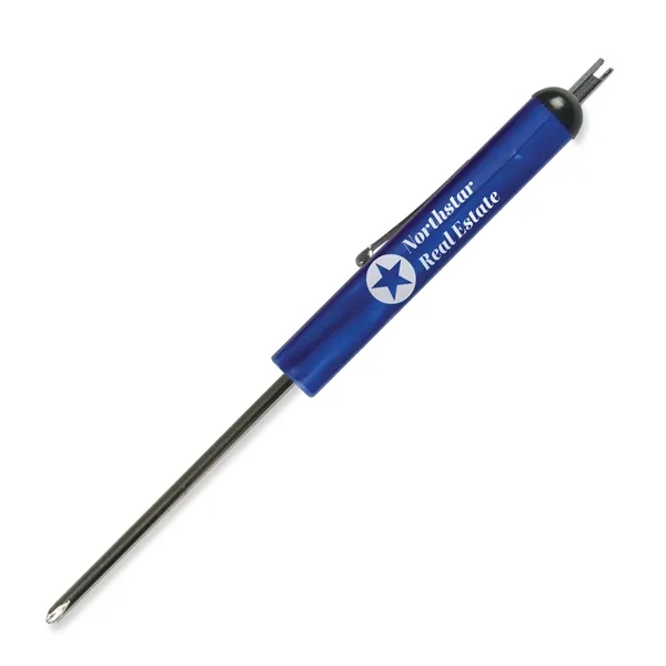 0.50"H x 5.88"W Phillips head screwdriver with a valve stem top... from ASI 54040 Fey Promo / Mi Line by Fey