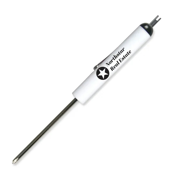 0.50"H x 5.88"W Phillips head screwdriver with a valve stem top... from ASI 54040 Fey Promo / Mi Line by Fey