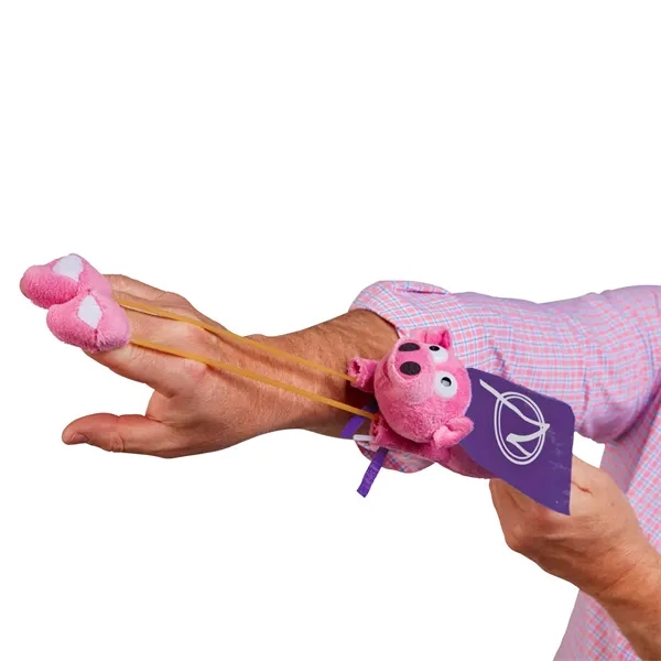 10" flying oinking pigs with slingshot action and cape.... from ASI 63549 Jornik Manufacturing Corp / Jornik