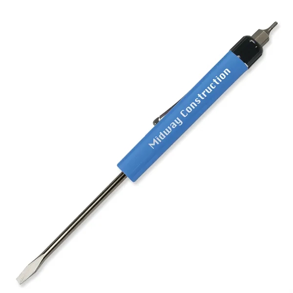 0.50"H x 6.31"W 1/8" flat tip blade screwdriver with a hex-bit... from ASI 54040 Fey Promo / Mi Line by Fey