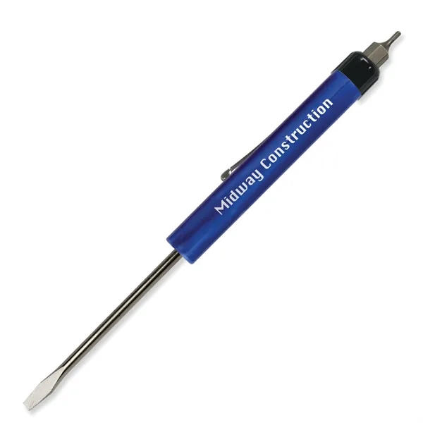0.50"H x 6.31"W 1/8" flat tip blade screwdriver with a hex-bit... from ASI 54040 Fey Promo / Mi Line by Fey