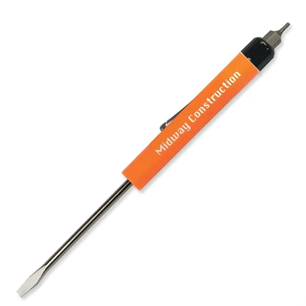 0.50"H x 6.31"W 1/8" flat tip blade screwdriver with a hex-bit... from ASI 54040 Fey Promo / Mi Line by Fey