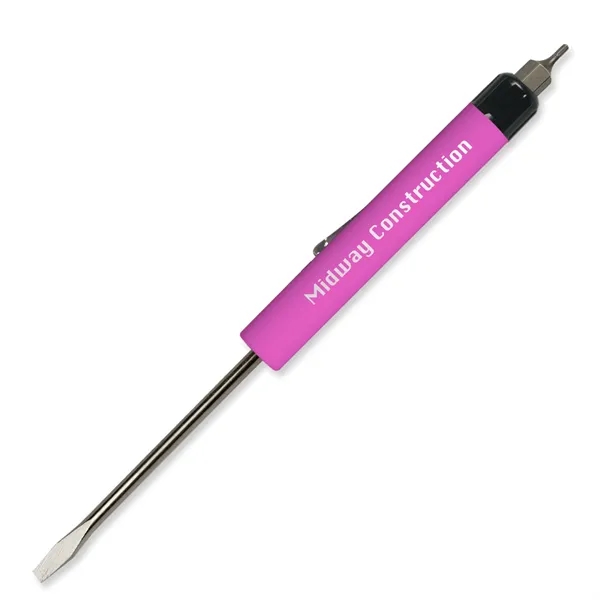 0.50"H x 6.31"W 1/8" flat tip blade screwdriver with a hex-bit... from ASI 54040 Fey Promo / Mi Line by Fey