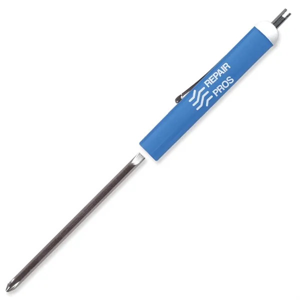 Reversible 1/8" Flat blade screwdriver with a valve stem top that... from ASI 54040 Fey Promo / Mi Line by Fey